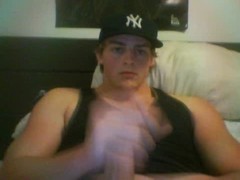 Hot American Cam Gay Strokes His Thick Meat