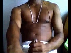 Black Gay Cam Model Strokes His Juicy Dick