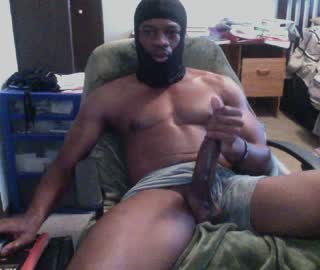 Muscled Black Cam Gay Guy Blacko Has A Big Thick Penis