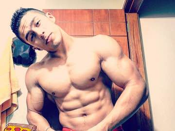 Hunky Muscle Latino Guy Dante Santos On Webcam