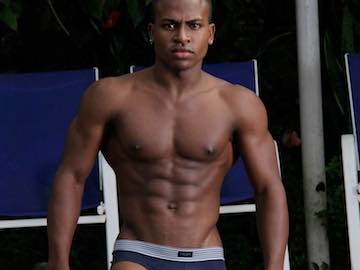 Young Muscle Black Guy George Lance From Flirt4Free