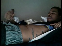 Straight Black Guy Strokes His Juicy Dick Live On The Chatu