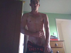 Fit British Lad Strips Naked On Webcam