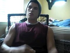 Muscled Boy Having An Intense Jerk Off Session
