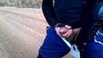 Amateur Brazilian Busting A Nut On Country Road