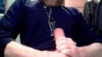 Hung Bearded Daddy Huge Cum Explosion On Shirt
