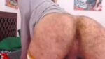 Bottom Flaunts His Hairy Asshole On Gay Cam